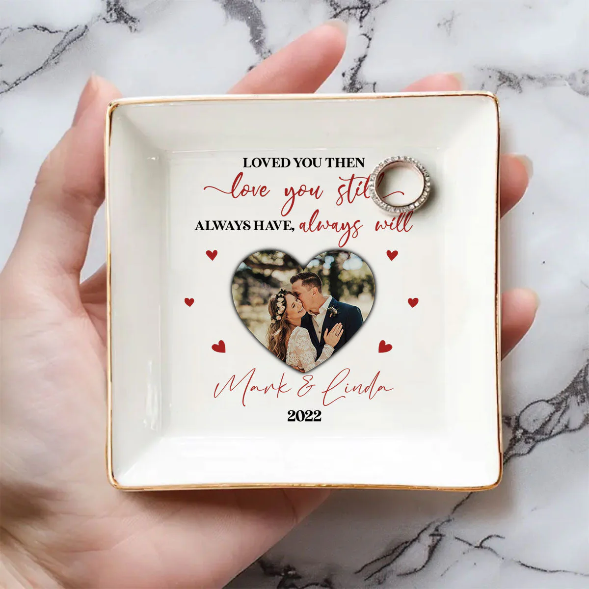 Love You Still - Personalized Custom Jewelry Dish - Image 2
