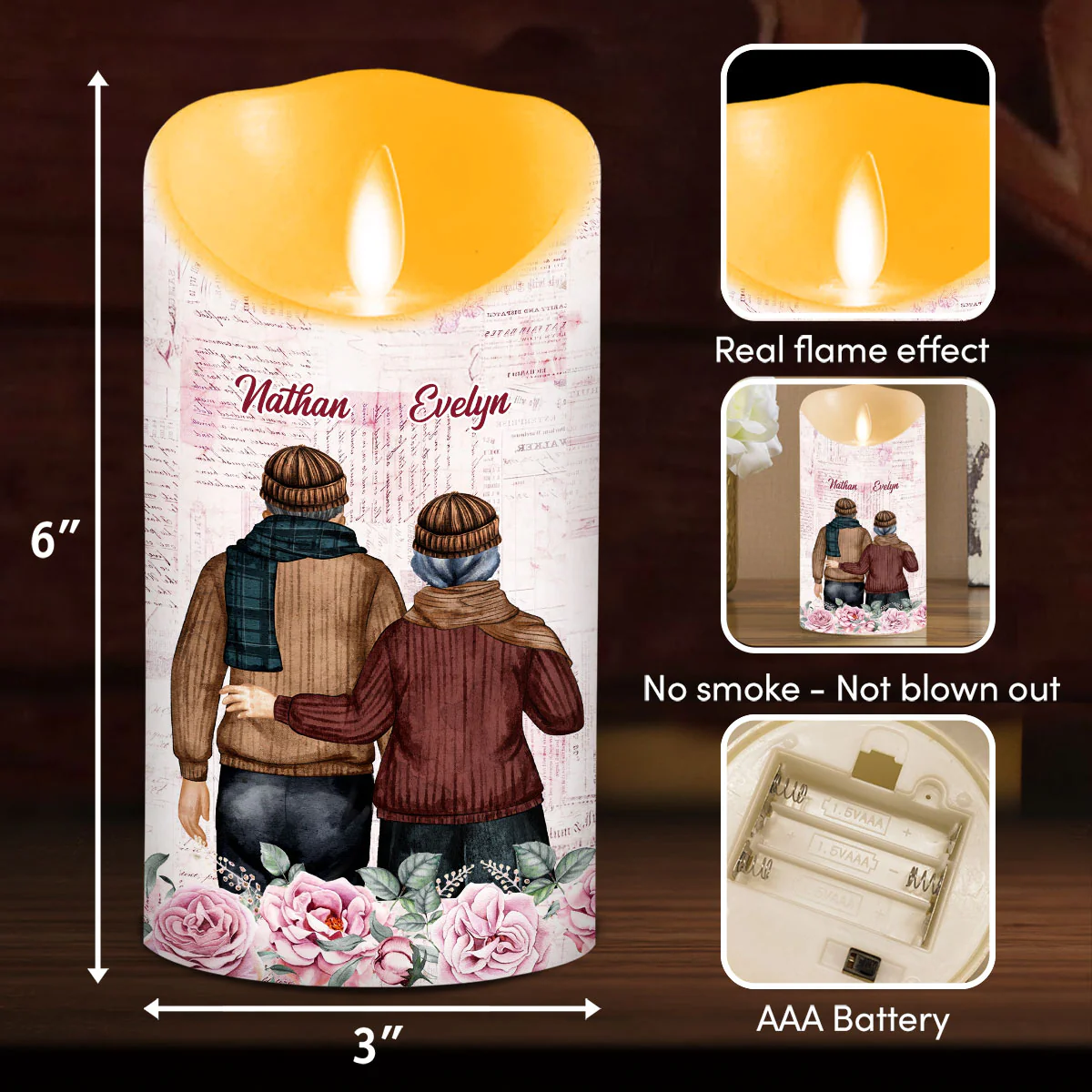 Love You Still - Personalized Custom LED Candle - Image 5