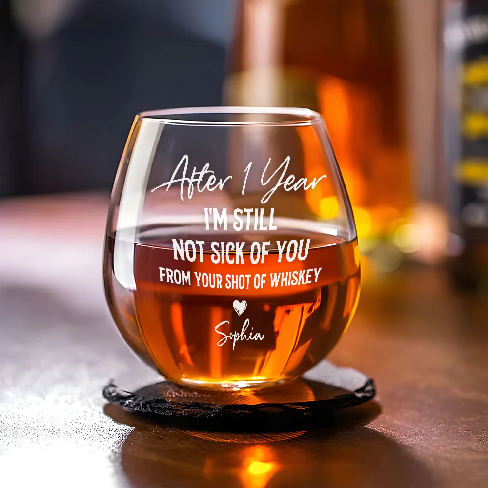 Love You Still - Personalized Custom Whiskey Glass - Image 4