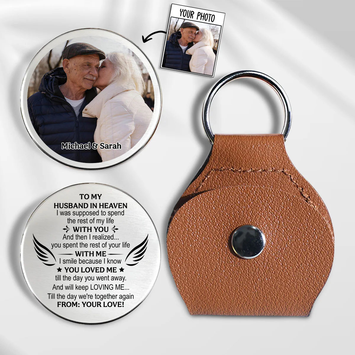 Love You Till The Day You Went Away - Personalized Custom Pocket Hug