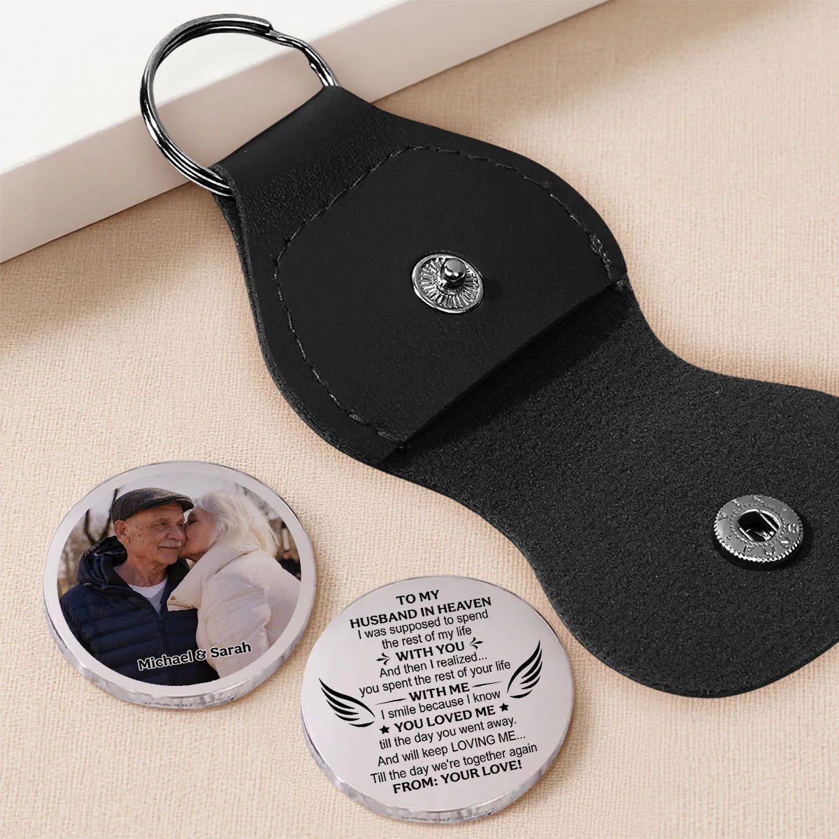 Love You Till The Day You Went Away - Personalized Custom Pocket Hug - Image 2