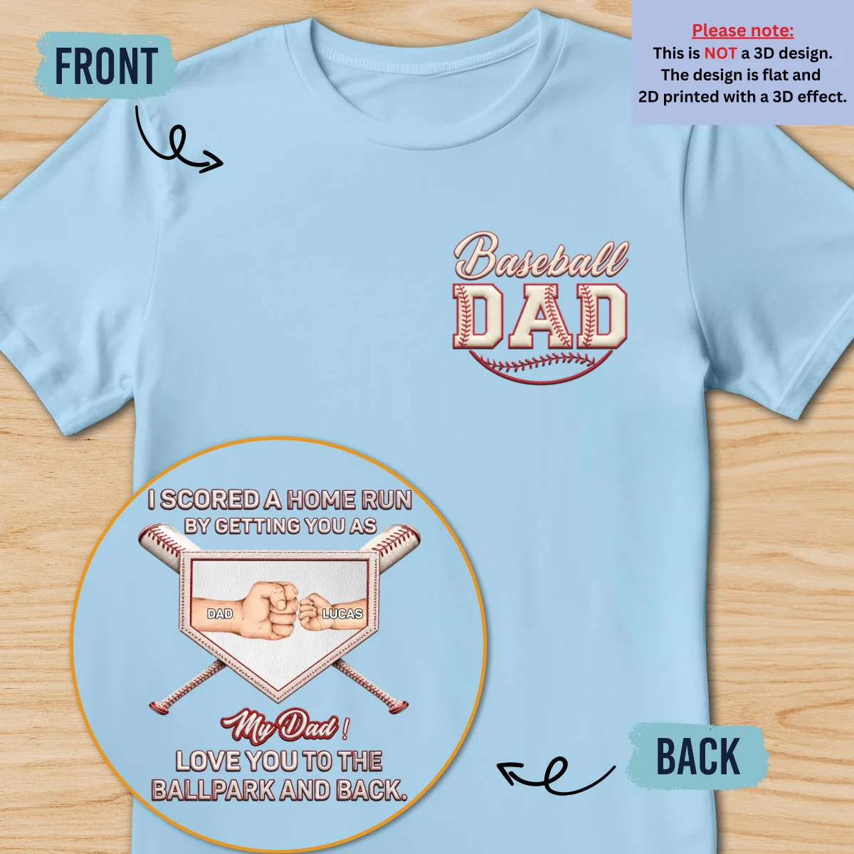 Love You To The Ballpark - Personalized Custom Shirt - Image 10