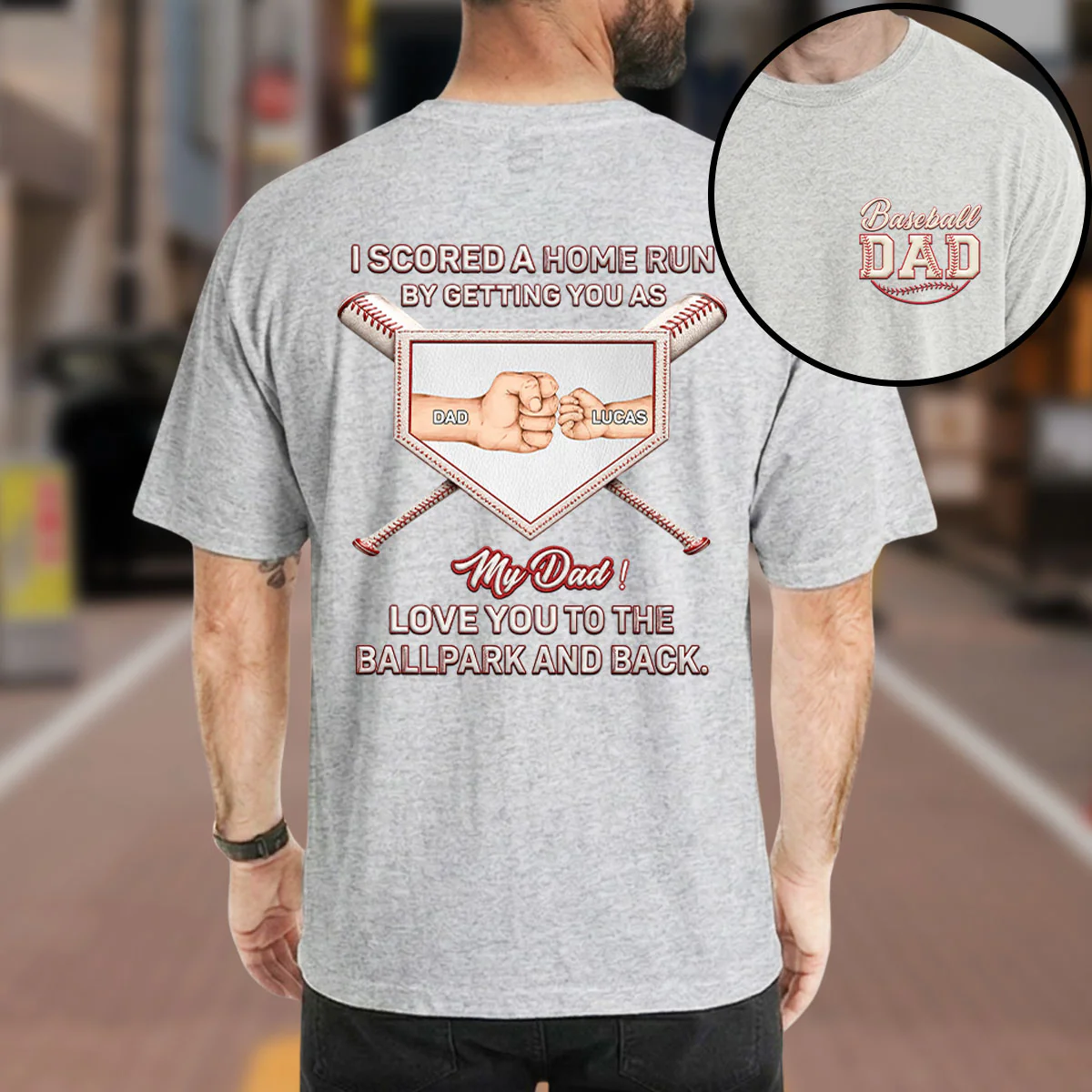 Love You To The Ballpark - Personalized Custom Shirt - Image 2