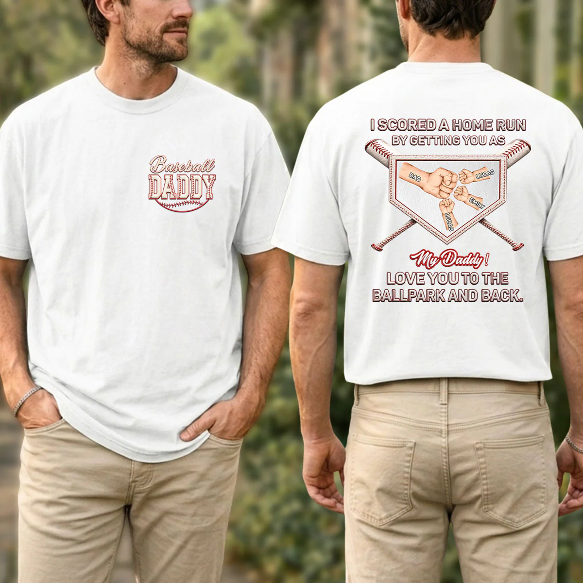 Love You To The Ballpark - Personalized Custom Shirt - Image 4