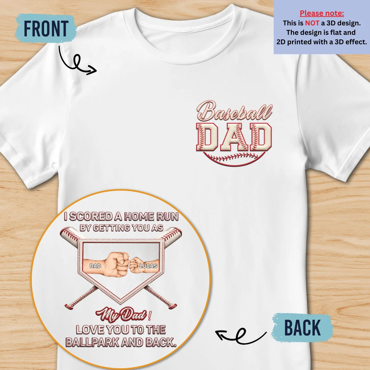 Love You To The Ballpark - Personalized Custom Shirt - Image 7