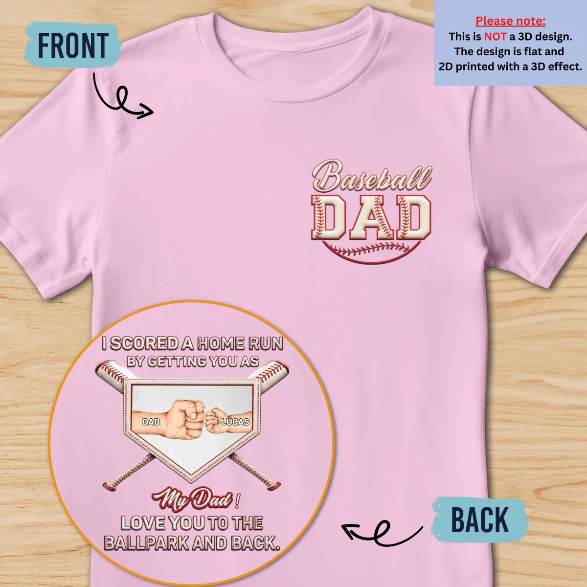 Love You To The Ballpark - Personalized Custom Shirt - Image 8