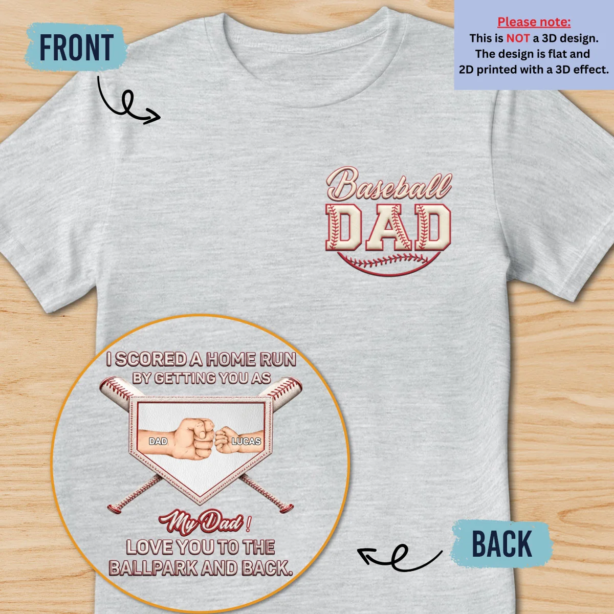 Love You To The Ballpark - Personalized Custom Shirt - Image 9