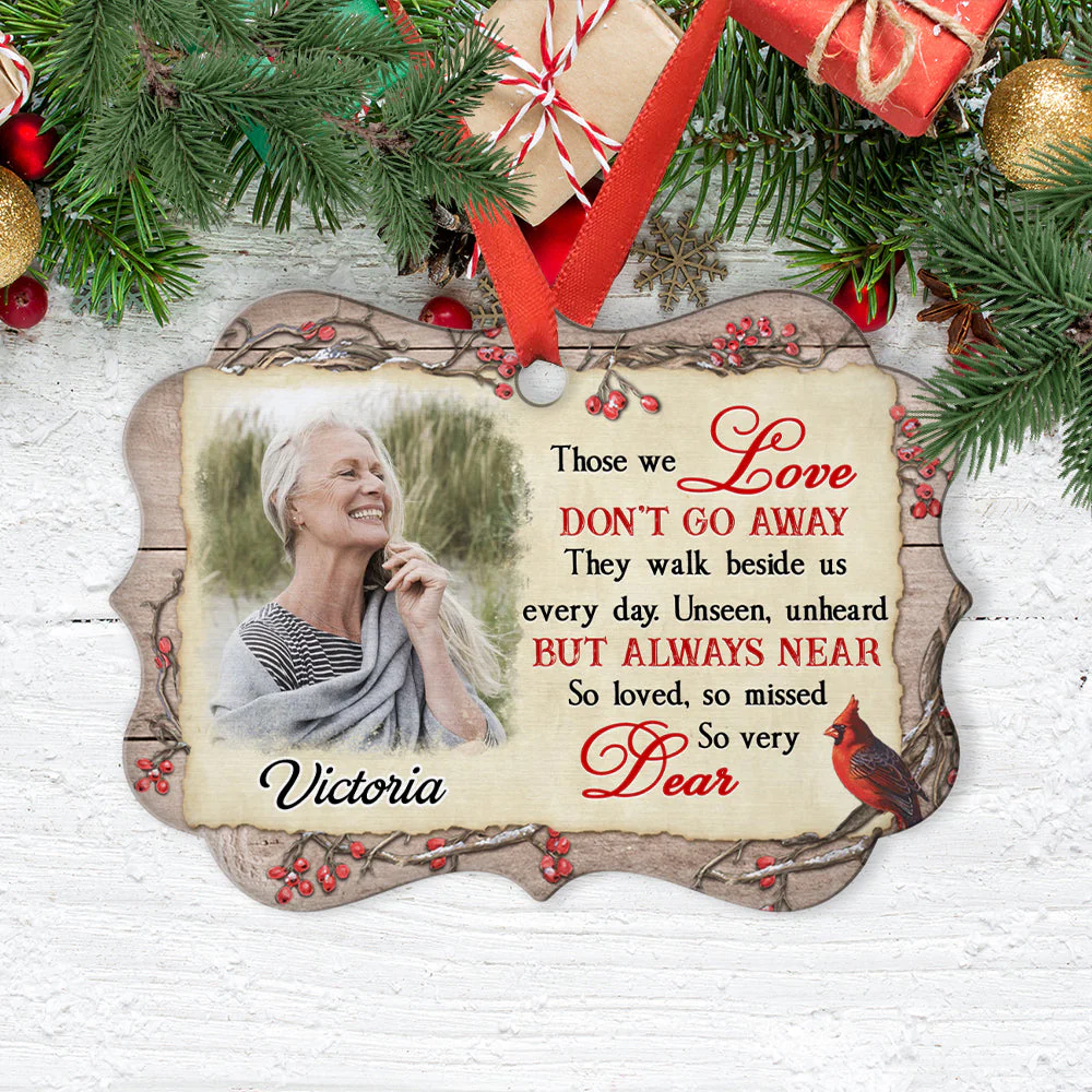 Loved And Missed - Personalized Custom Aluminum Ornament - Image 3