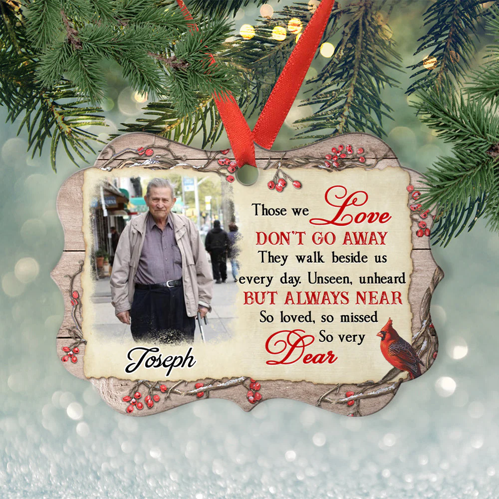 Loved And Missed - Personalized Custom Aluminum Ornament - Image 4