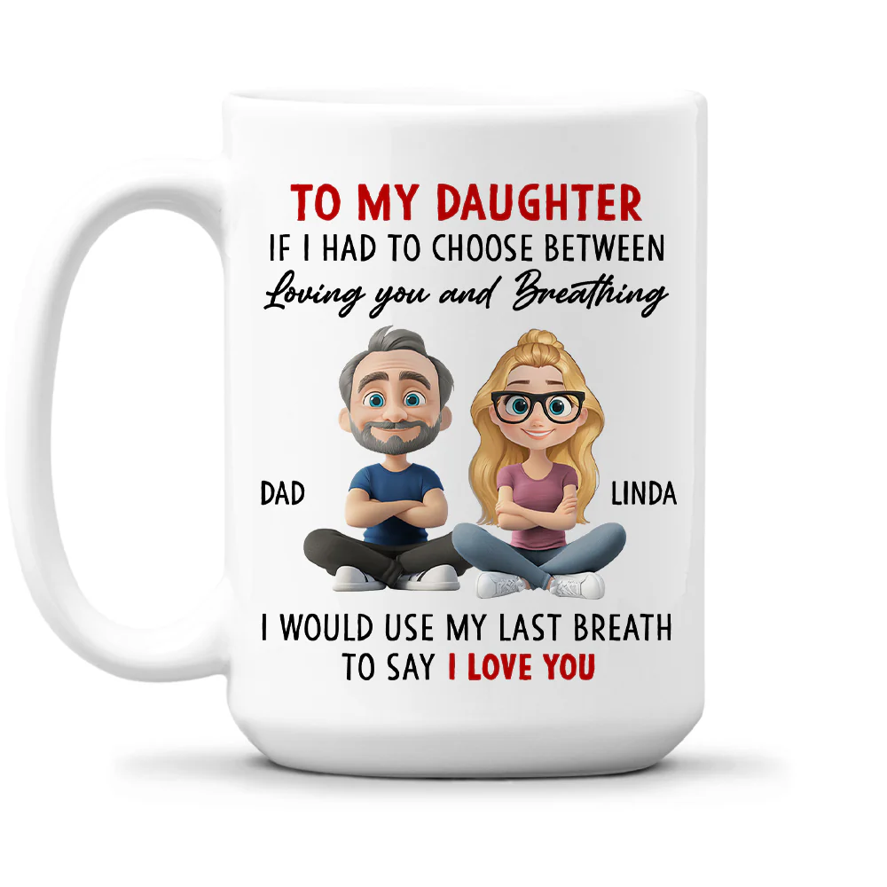 Loved Beyond Words Always - Personalized Custom Coffee Mug - Image 2