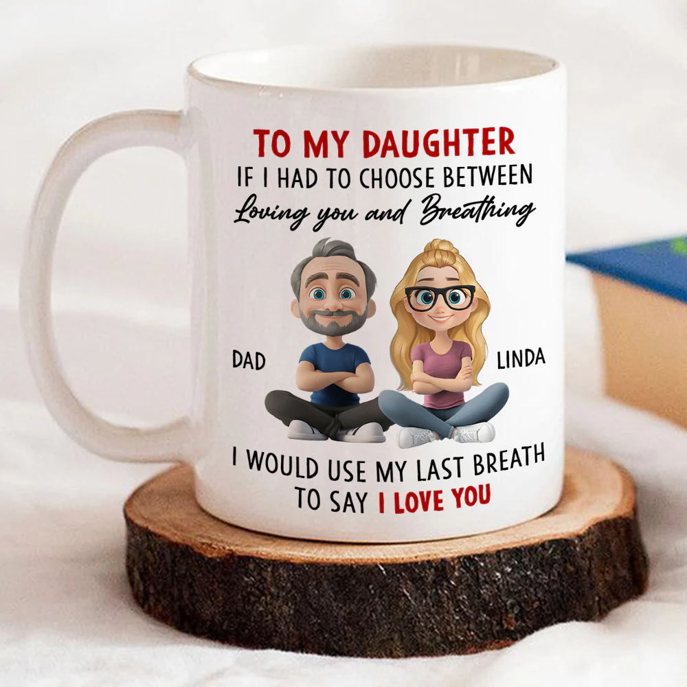 Loved Beyond Words Always - Personalized Custom Coffee Mug - Image 3