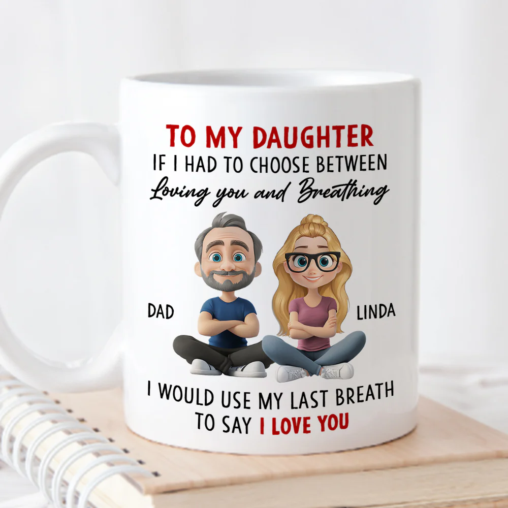 Loved Beyond Words Always - Personalized Custom Coffee Mug - Image 4