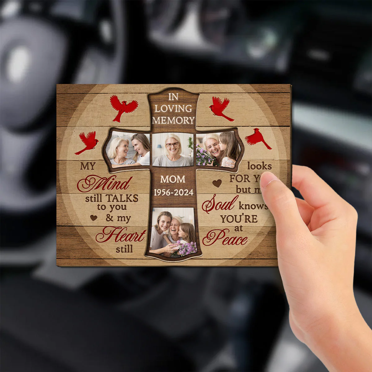 Loved Beyond Words - Personalized Custom Car Visor Clip - Image 2