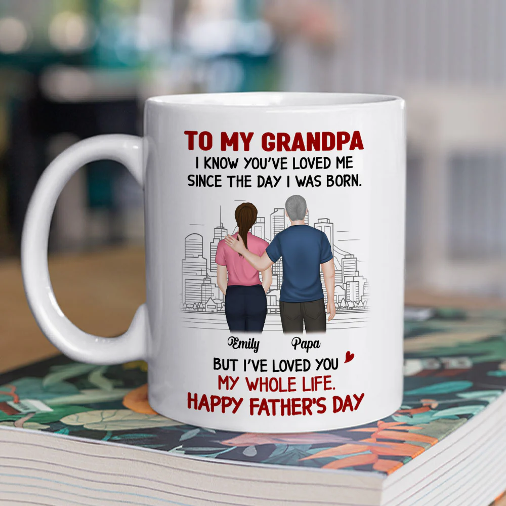 Loved By You From Day One - Personalized Custom Coffee Mug - Image 2