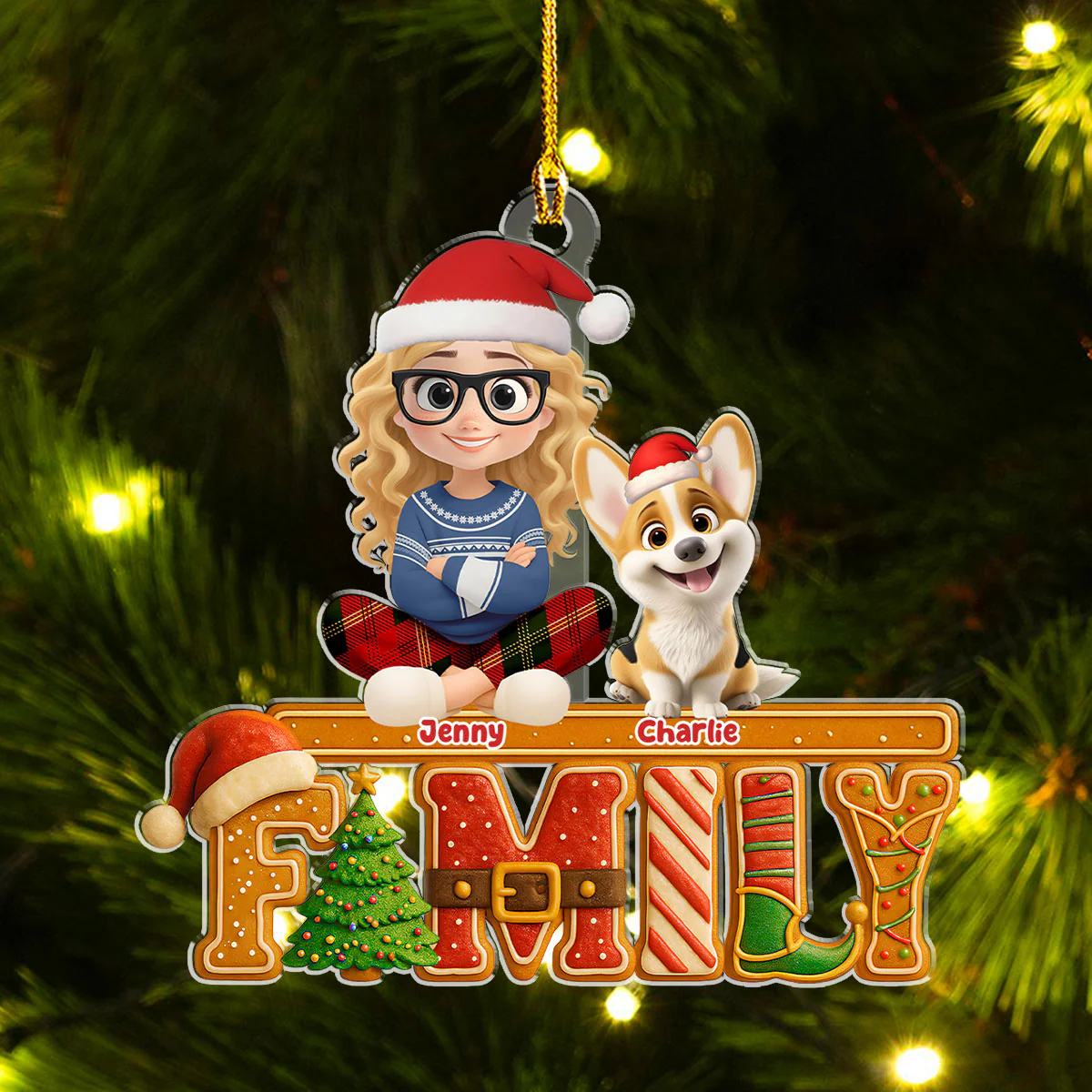Loved This Christmas Cake - Personalized Custom Acrylic Ornament - Image 3
