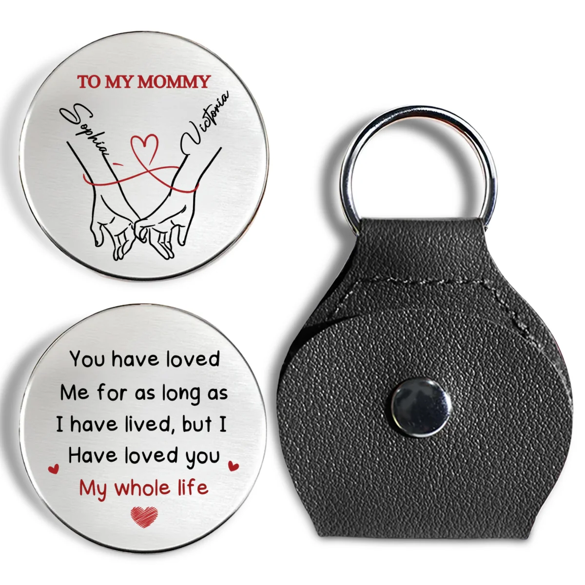 Loved You My Whole Life - Personalized Custom Pocket Hug - Image 7