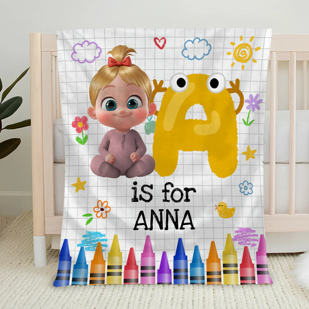 Lovely Baby - Personalized Custom Fleece Blanket
