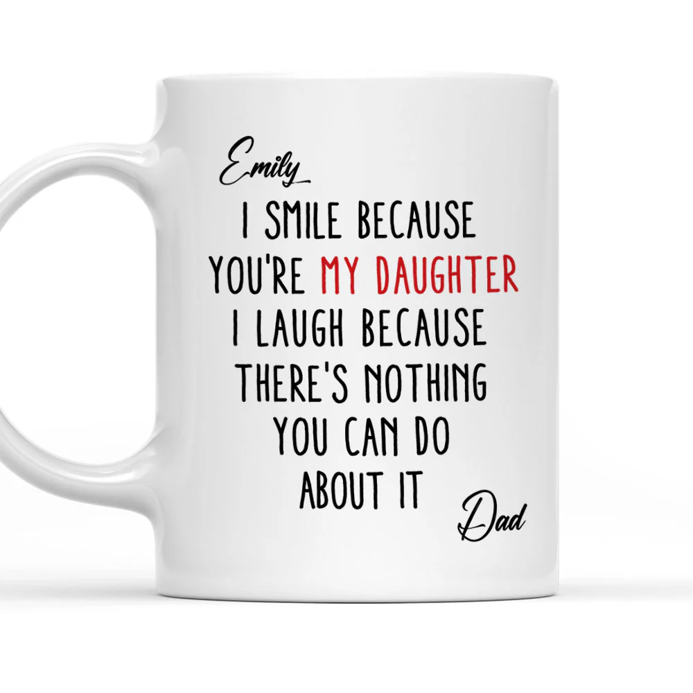 Lovely Daughter - Personalized Custom Coffee Mug