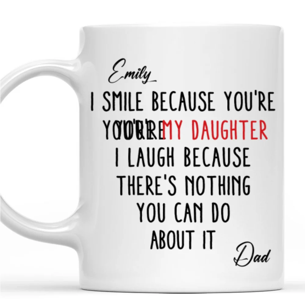 Lovely Daughter - Personalized Custom Coffee Mug - Image 6