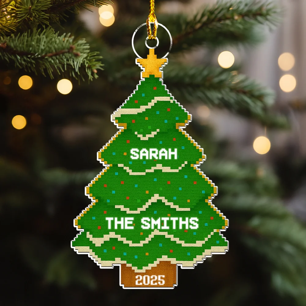 Lovely Family Tree - Personalized Custom Acrylic Ornament - Image 7
