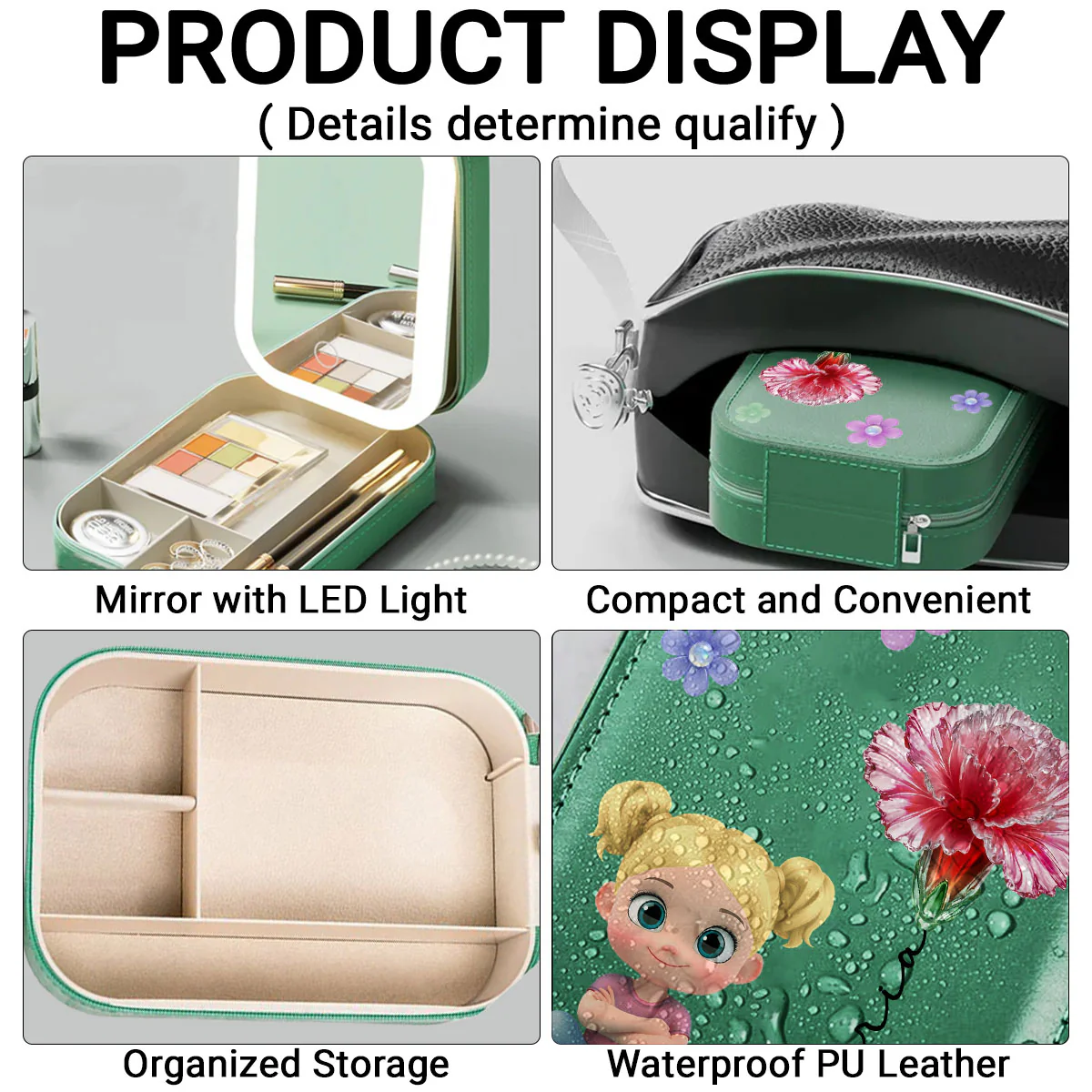 Lovely Girl - Personalized Custom Jewelry Box With LED Mirrorr - Image 5
