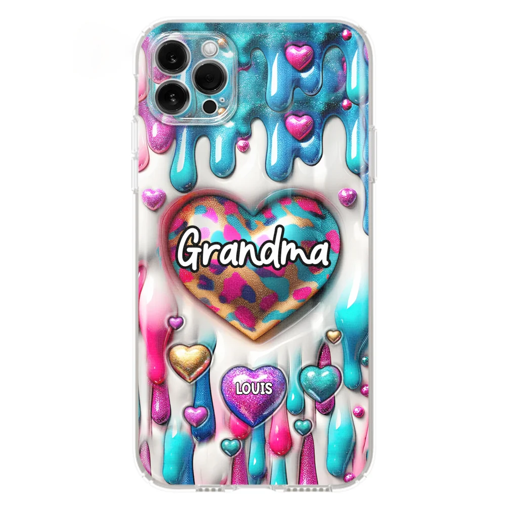 Lovely Grandkids - Personalized Custom 3D Inflated Effect Phone Case - Image 10