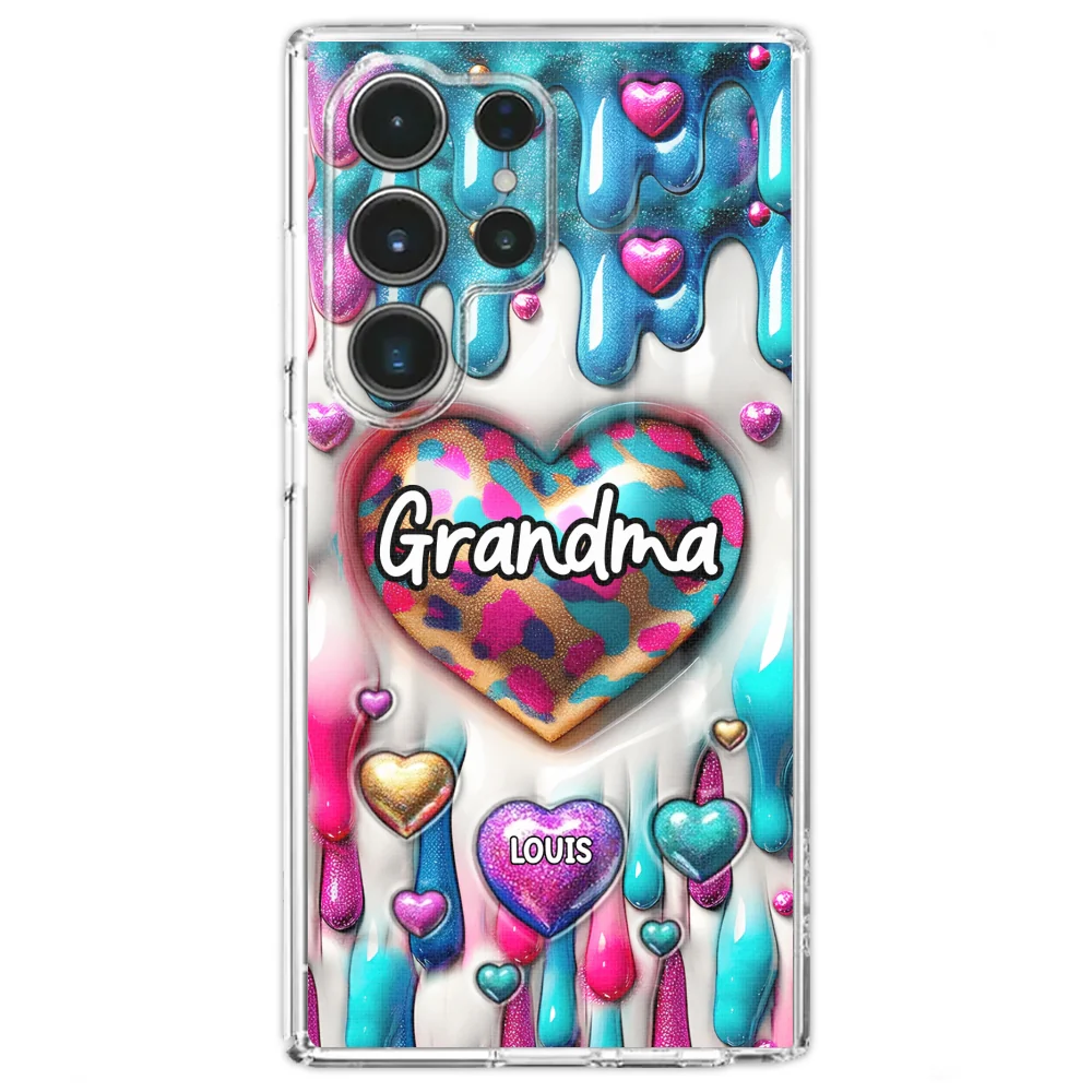Lovely Grandkids - Personalized Custom 3D Inflated Effect Phone Case - Image 22
