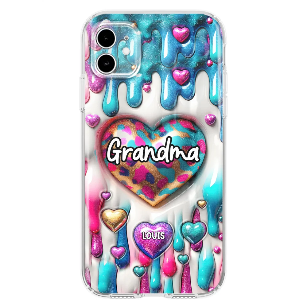 Lovely Grandkids - Personalized Custom 3D Inflated Effect Phone Case - Image 3