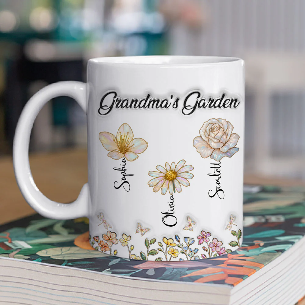 Lovely Grandma Garden - Personalized Custom 3D Inflated Effect Mug - Image 2