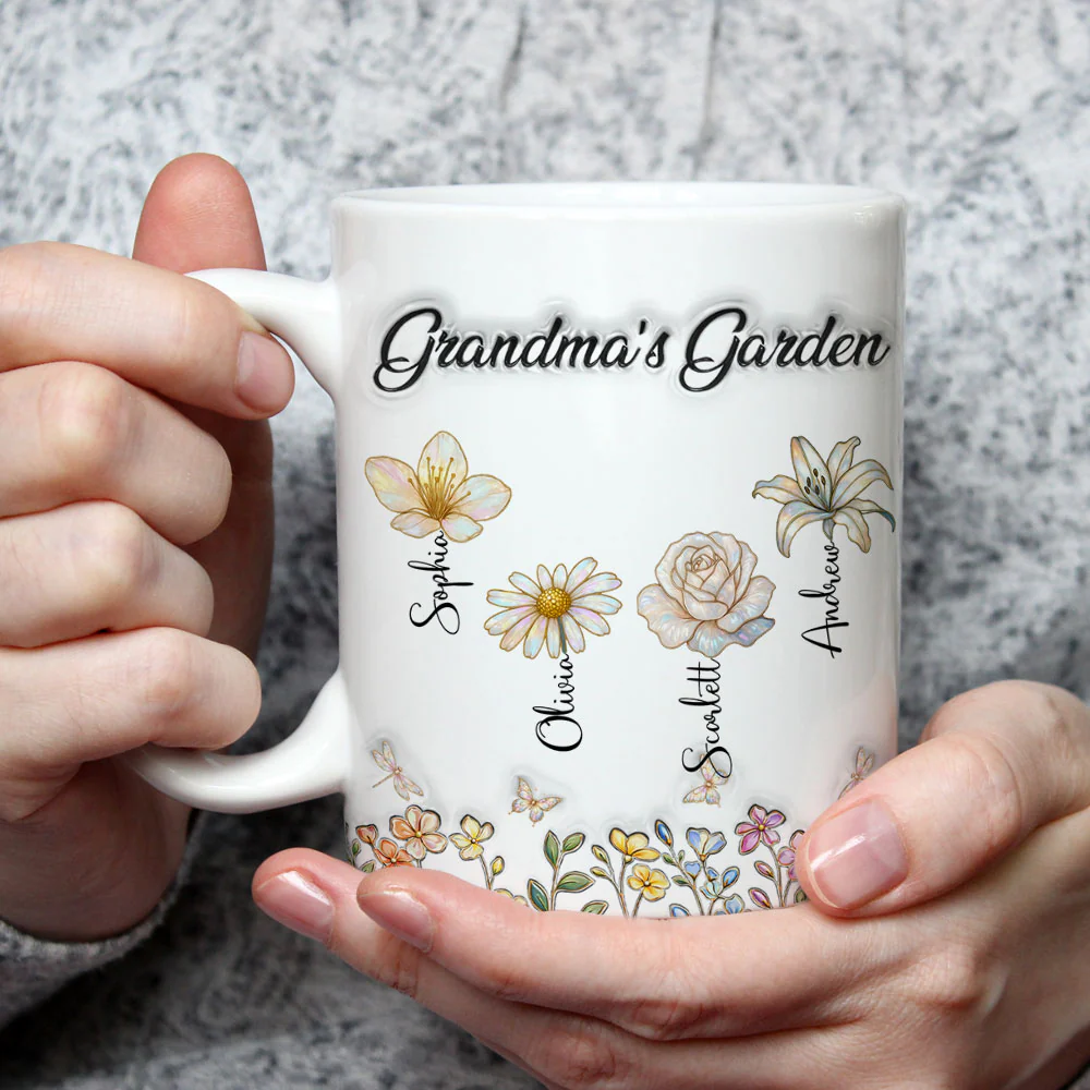 Lovely Grandma Garden - Personalized Custom 3D Inflated Effect Mug - Image 3