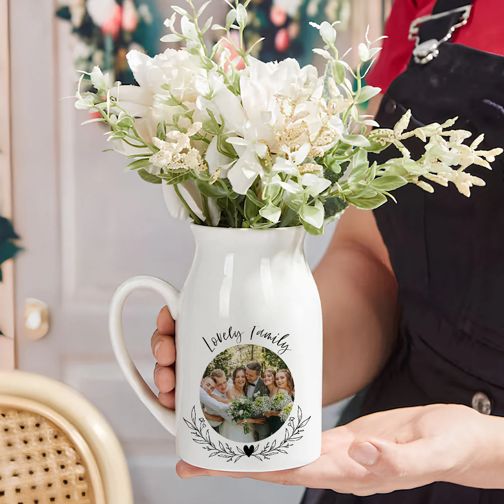 Lovely Grandma Nana Nini - Personalized Custom Home Decor Flower Vase - Image 3