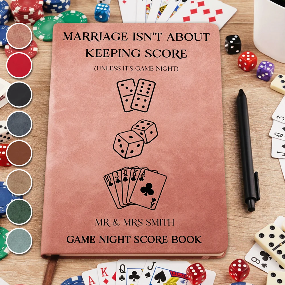 Lover Score Book - Personalized Custom Leather Journal - Image 5