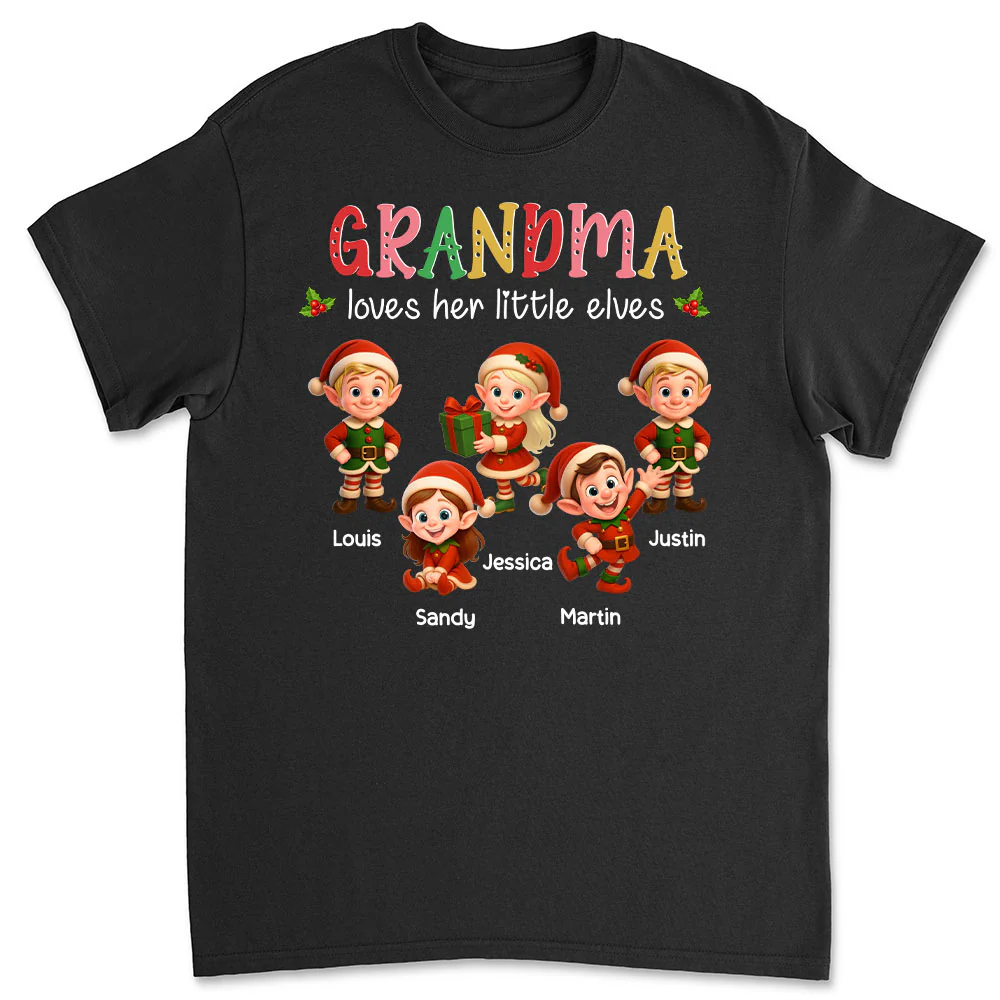 Loves Her Little Elves - Personalized Custom Shirt