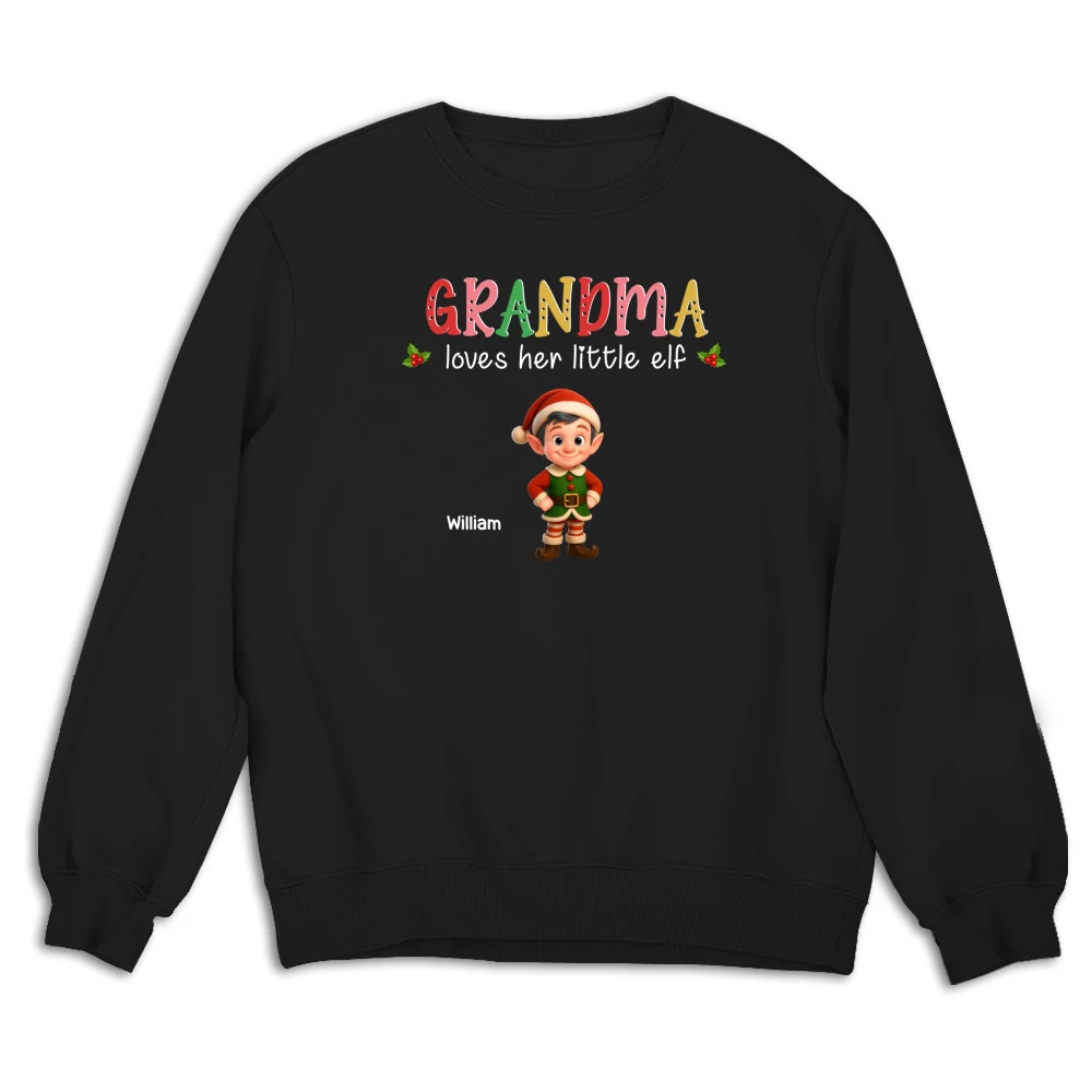 Loves Her Little Elves - Personalized Custom Shirt - Image 13