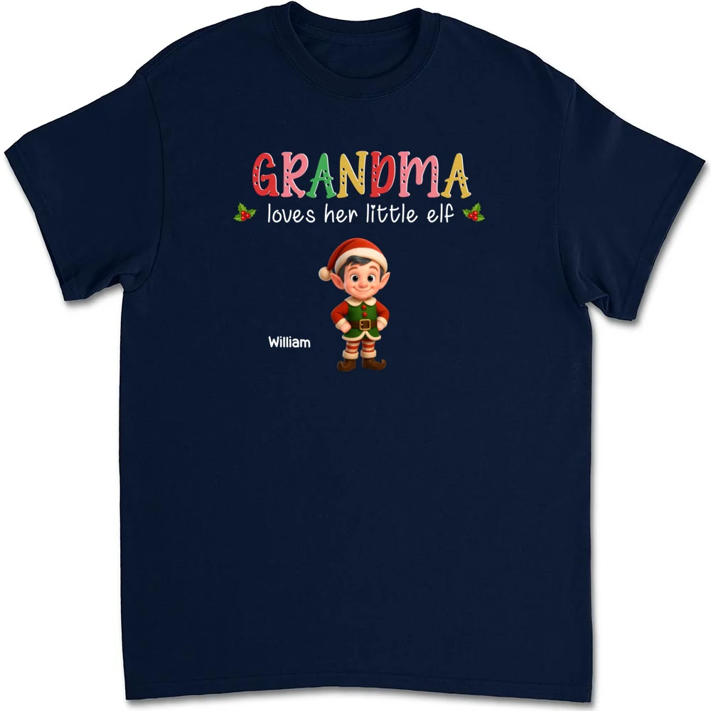 Loves Her Little Elves - Personalized Custom Shirt - Image 9