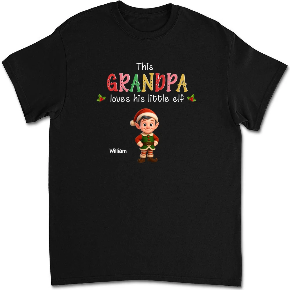 Loves His Little Elves - Personalized Custom Shirt - Image 9