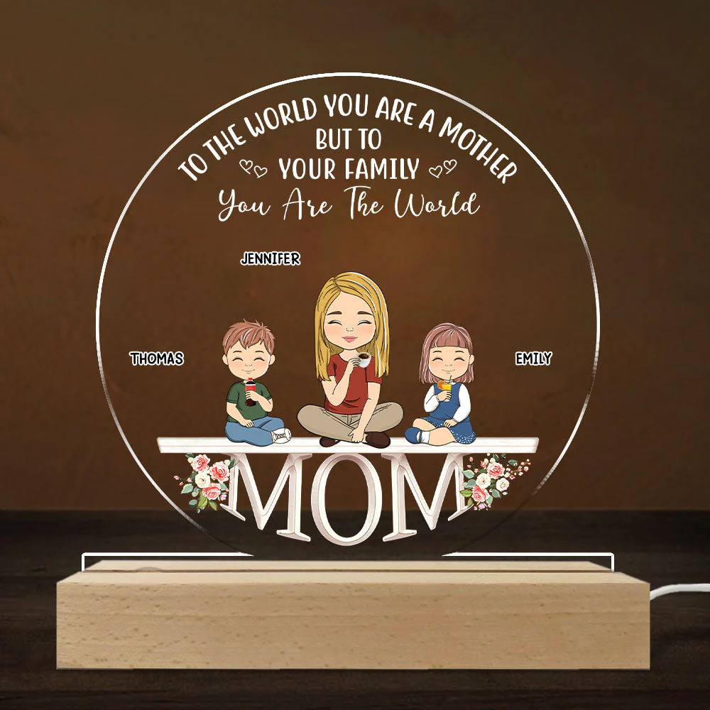 Loving Gift For Mommy - Personalized Custom LED Light - Image 3
