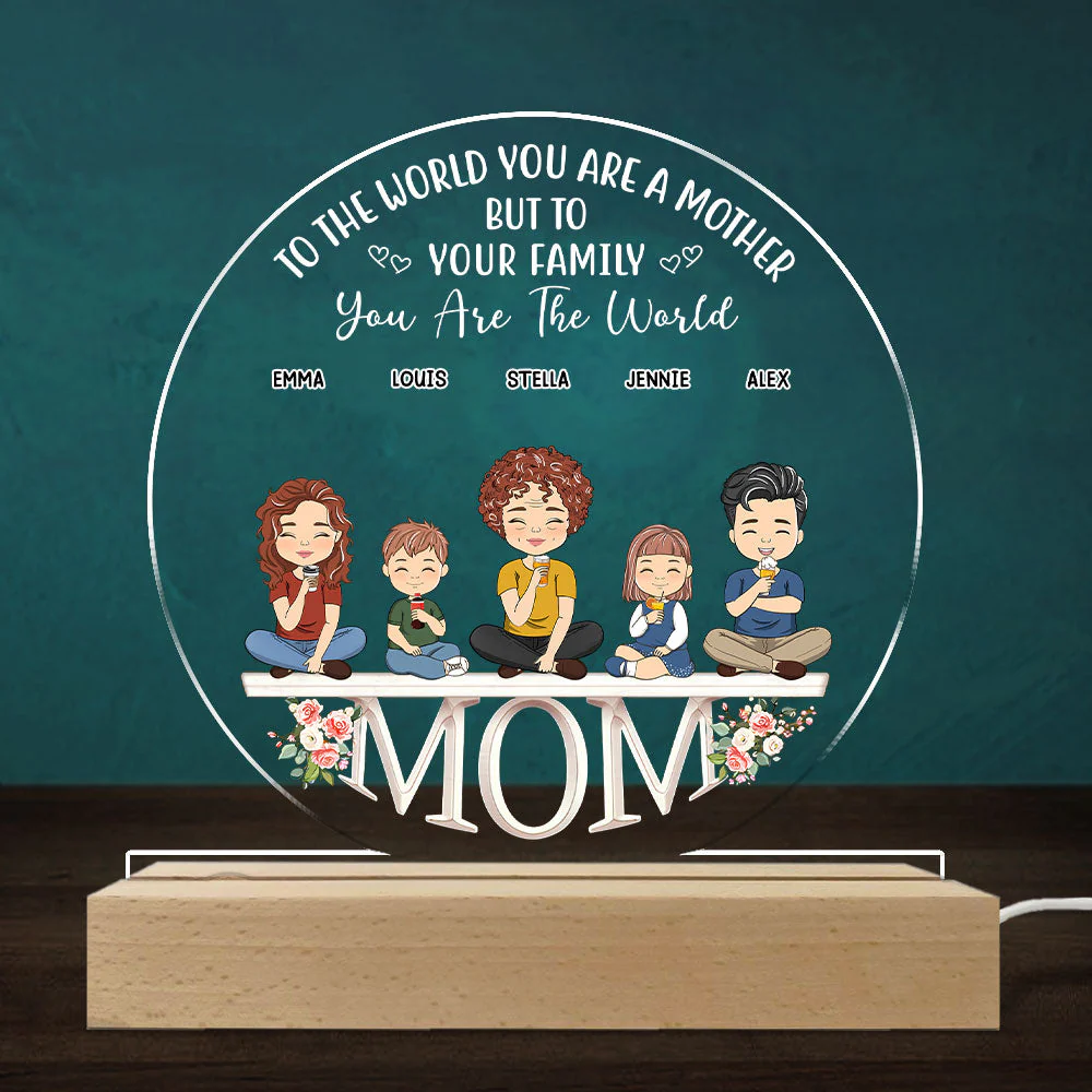 Loving Gift For Mommy - Personalized Custom LED Light - Image 4
