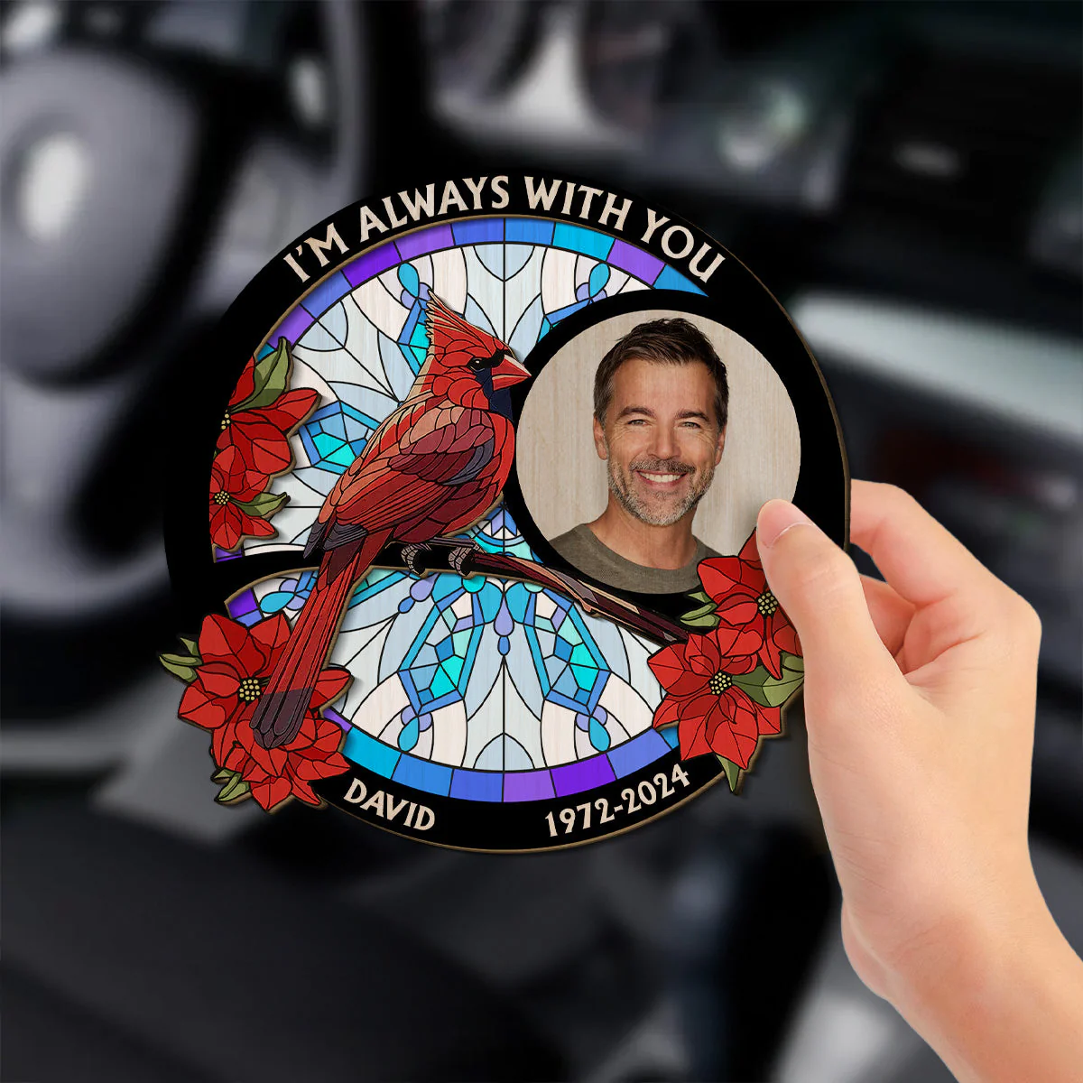 Loving Memory - Personalized Custom Car Visor Clip - Image 3