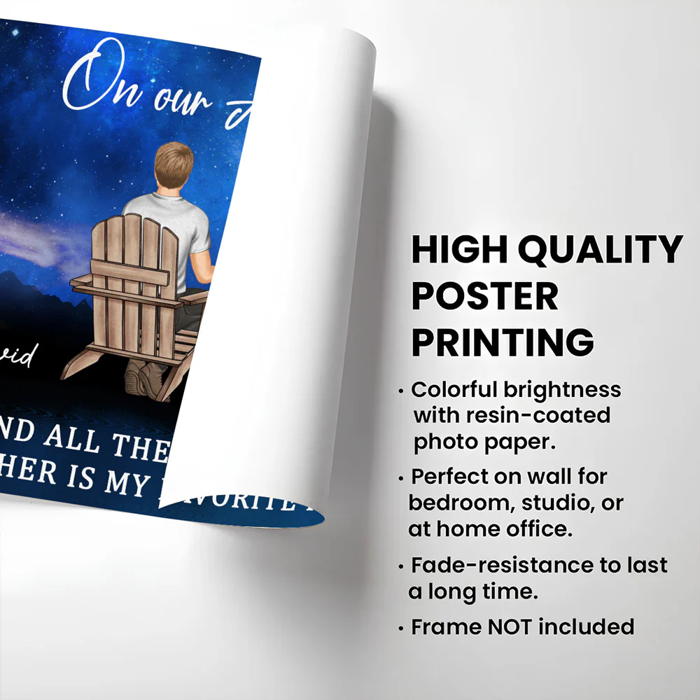 Loving You Feels Like Home - Personalized Custom Poster - Image 2