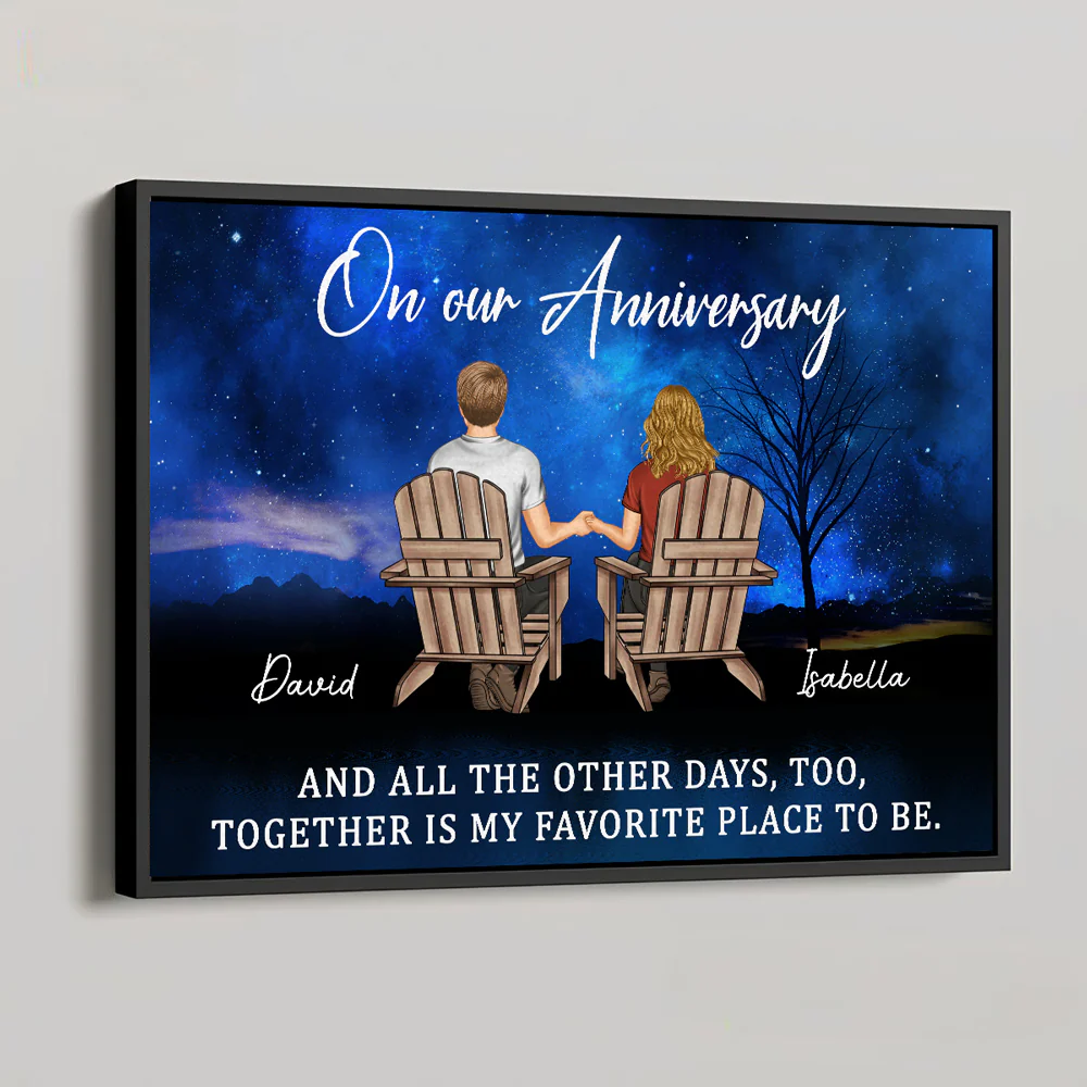 Loving You Feels Like Home - Personalized Custom Poster - Image 4