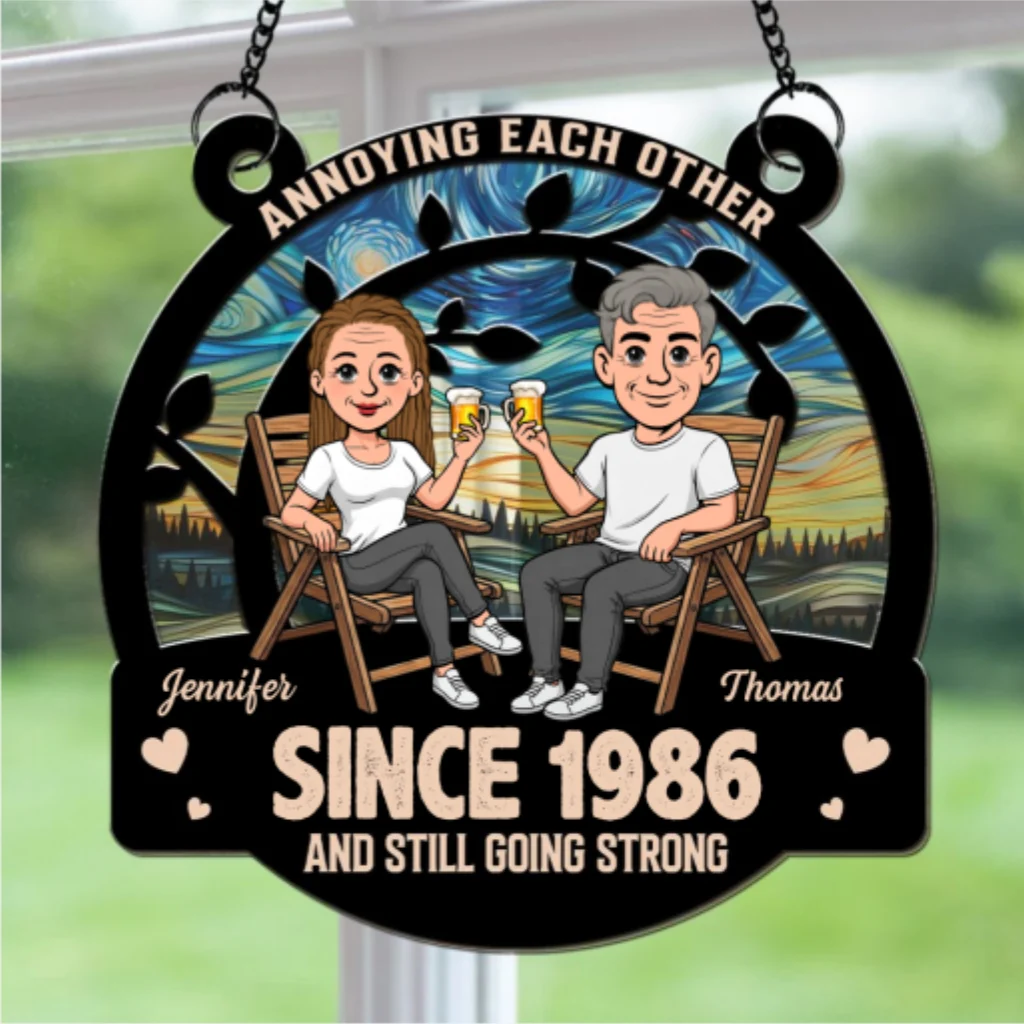Loving You -  Personalized Custom Suncatcher - Image 6