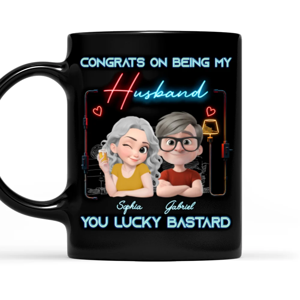 Luckily - Personalized Custom Coffee Mug - Image 7