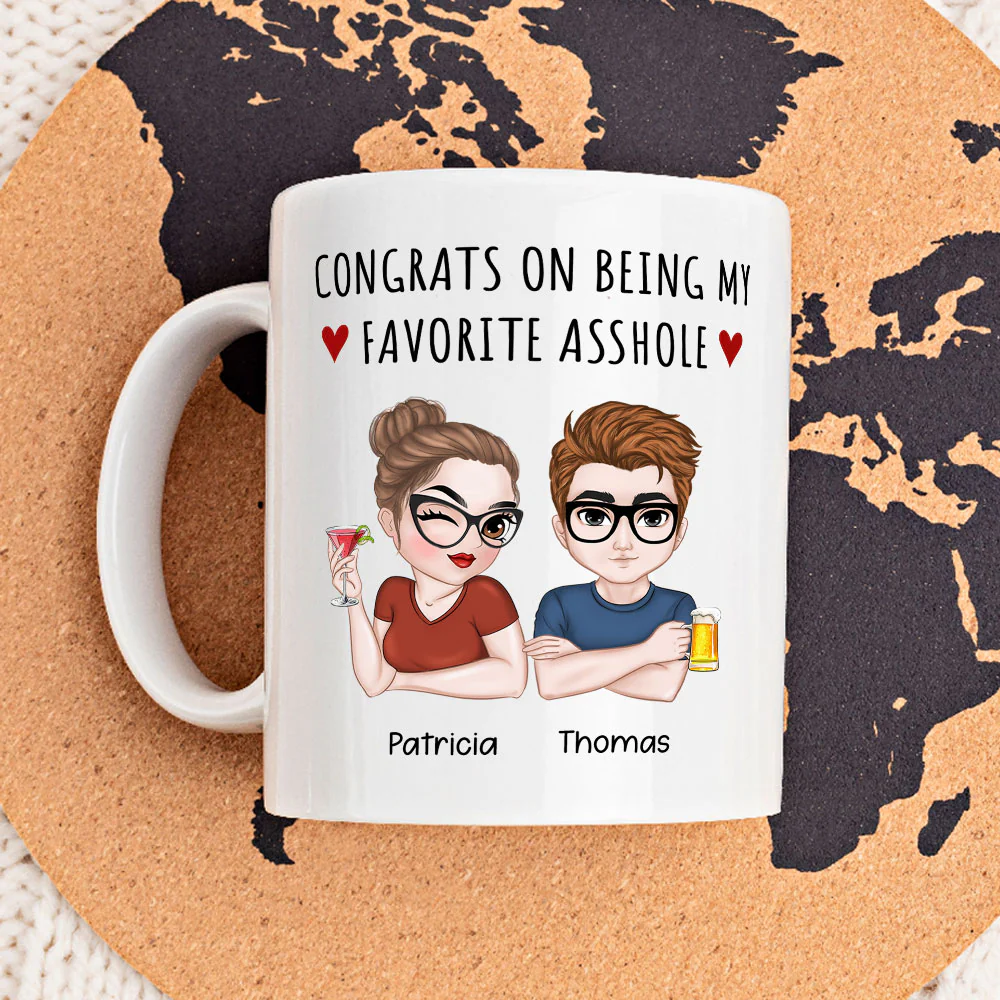 Lucky Man - Personalized Custom Coffee Mug - Image 2
