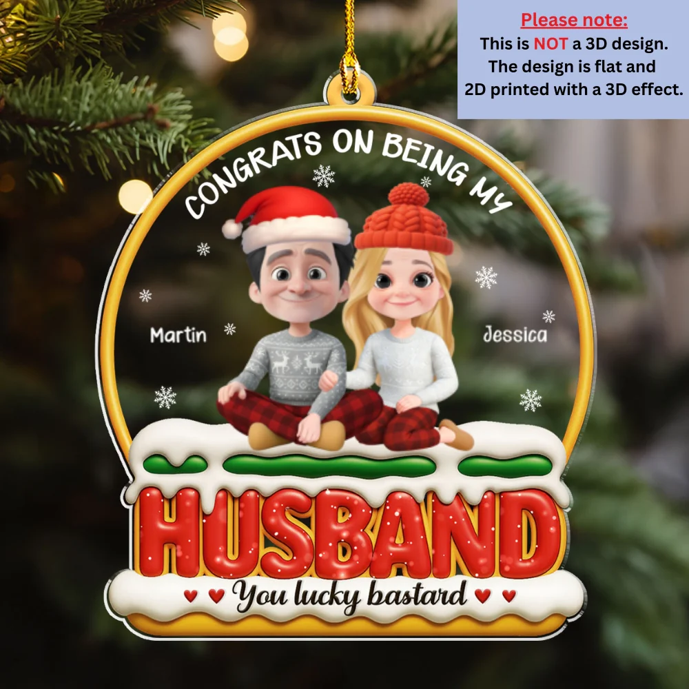 Lucky You - Personalized Custom Acrylic Ornament - Image 7