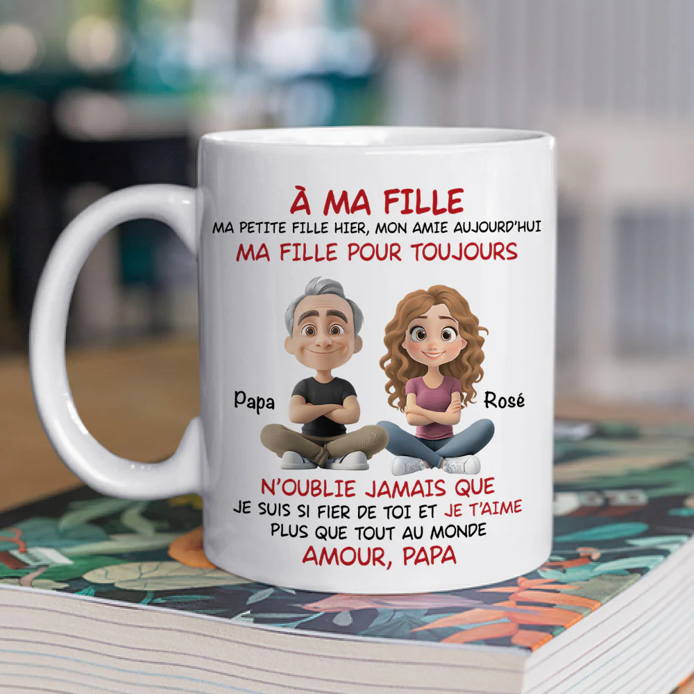 À Ma Fille - Mug Personnalisé - Image 2