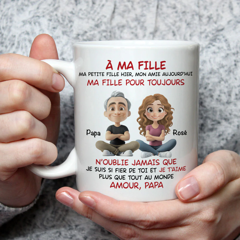 À Ma Fille - Mug Personnalisé - Image 4