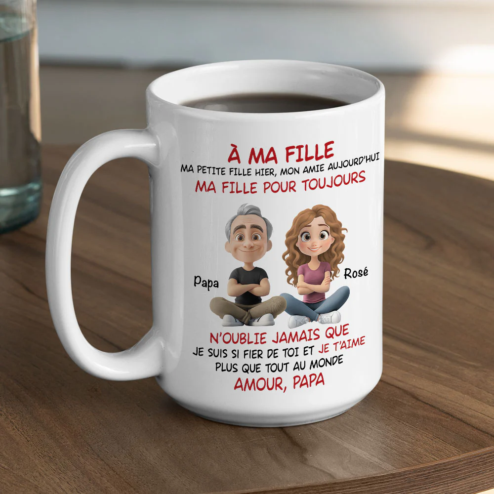 À Ma Fille - Mug Personnalisé - Image 5