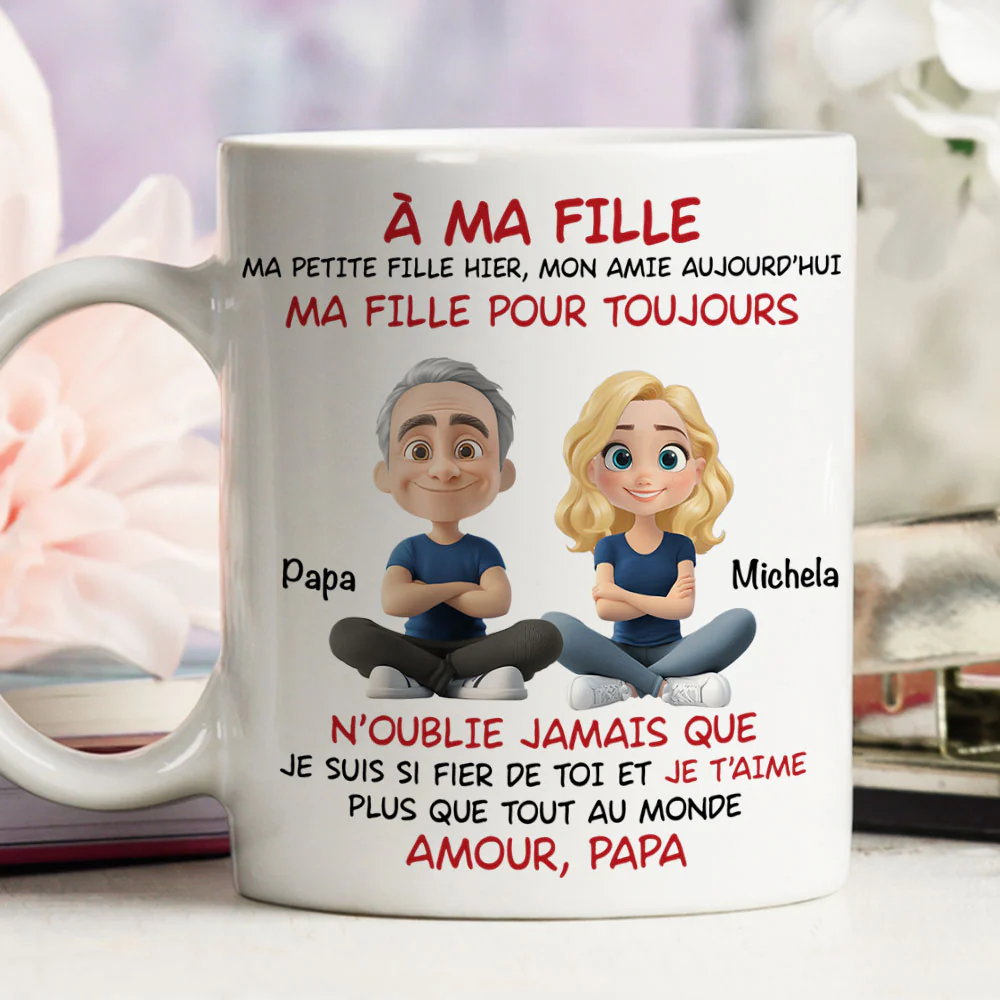 À Ma Fille - Mug Personnalisé - Image 6