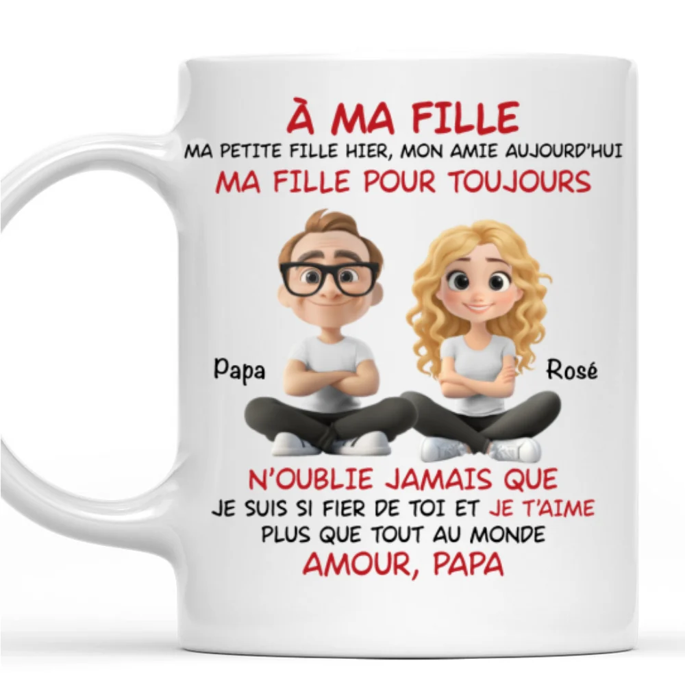 À Ma Fille - Mug Personnalisé - Image 8